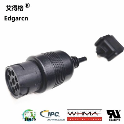 OBD II J1962 to HD10 Series J1939 Waterproof Connector Cable Assemby