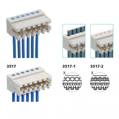 Rast 2.5mm Power Connector with 2.54mm IDC Flat Cable Assembly for PCB Wireharness Manufacturer with Whma/Ipc620